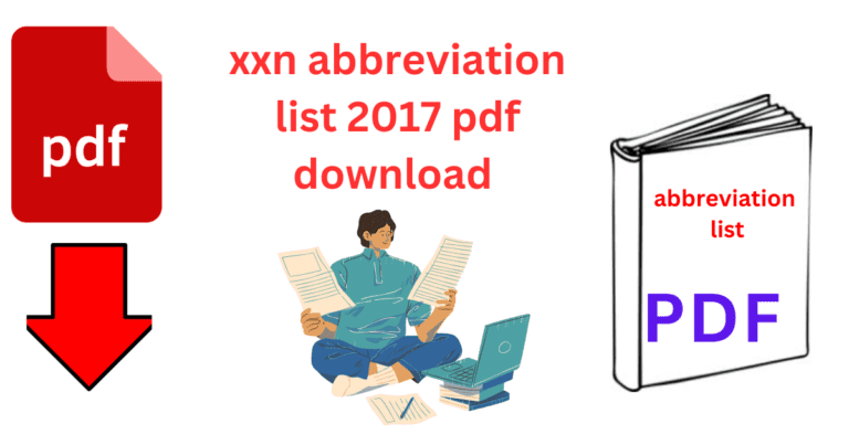 xxn abbreviation list 2017 pdf download